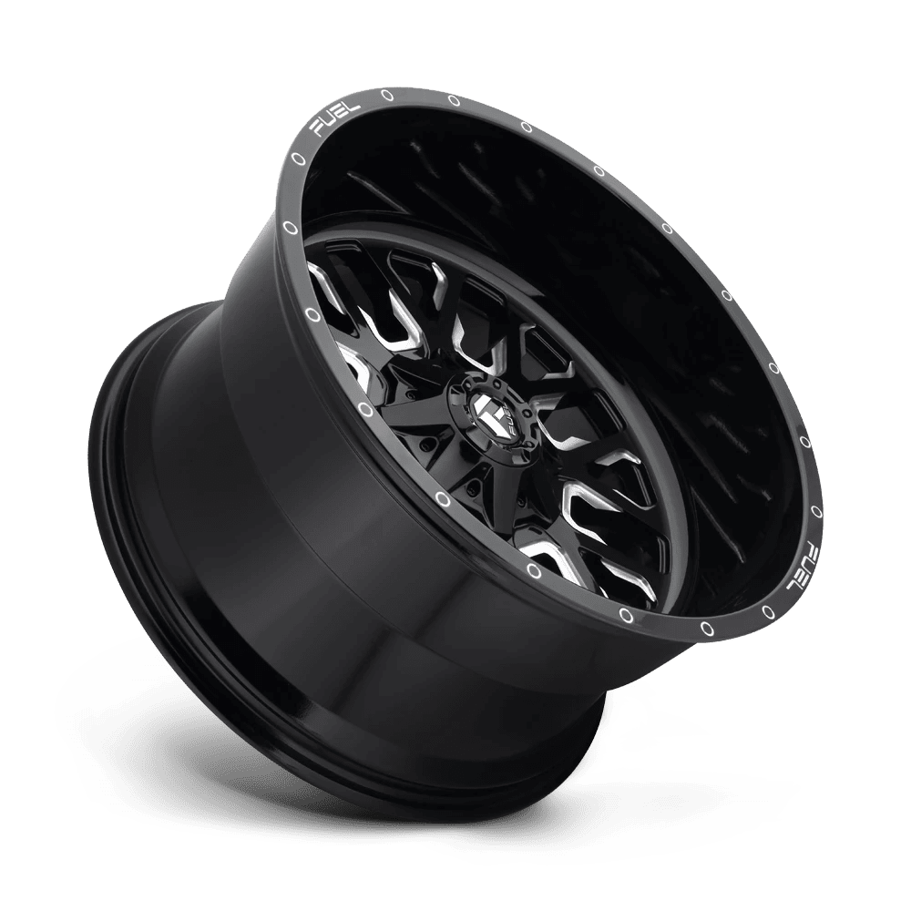Fuel D611 Stroke 22X7 4X156 13Et 106.1Cb Gloss Black Milled Wheel