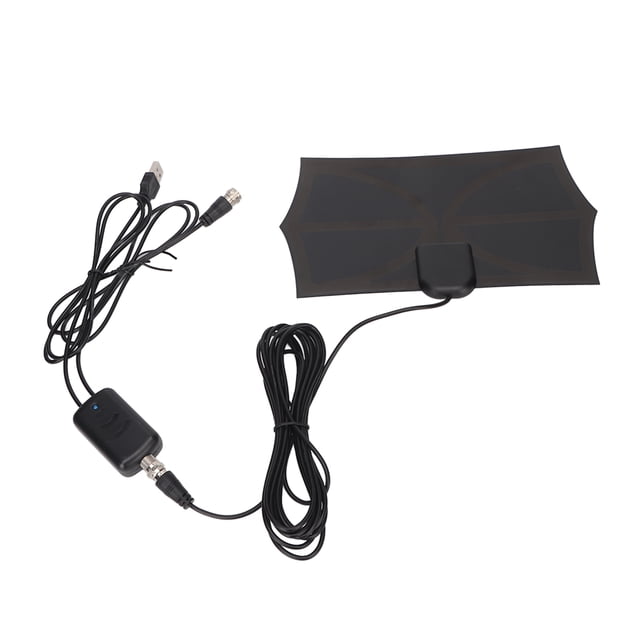 Antena de TV Bling Bling 4K 1080p alcance 300 millas interiores exteriores color negro