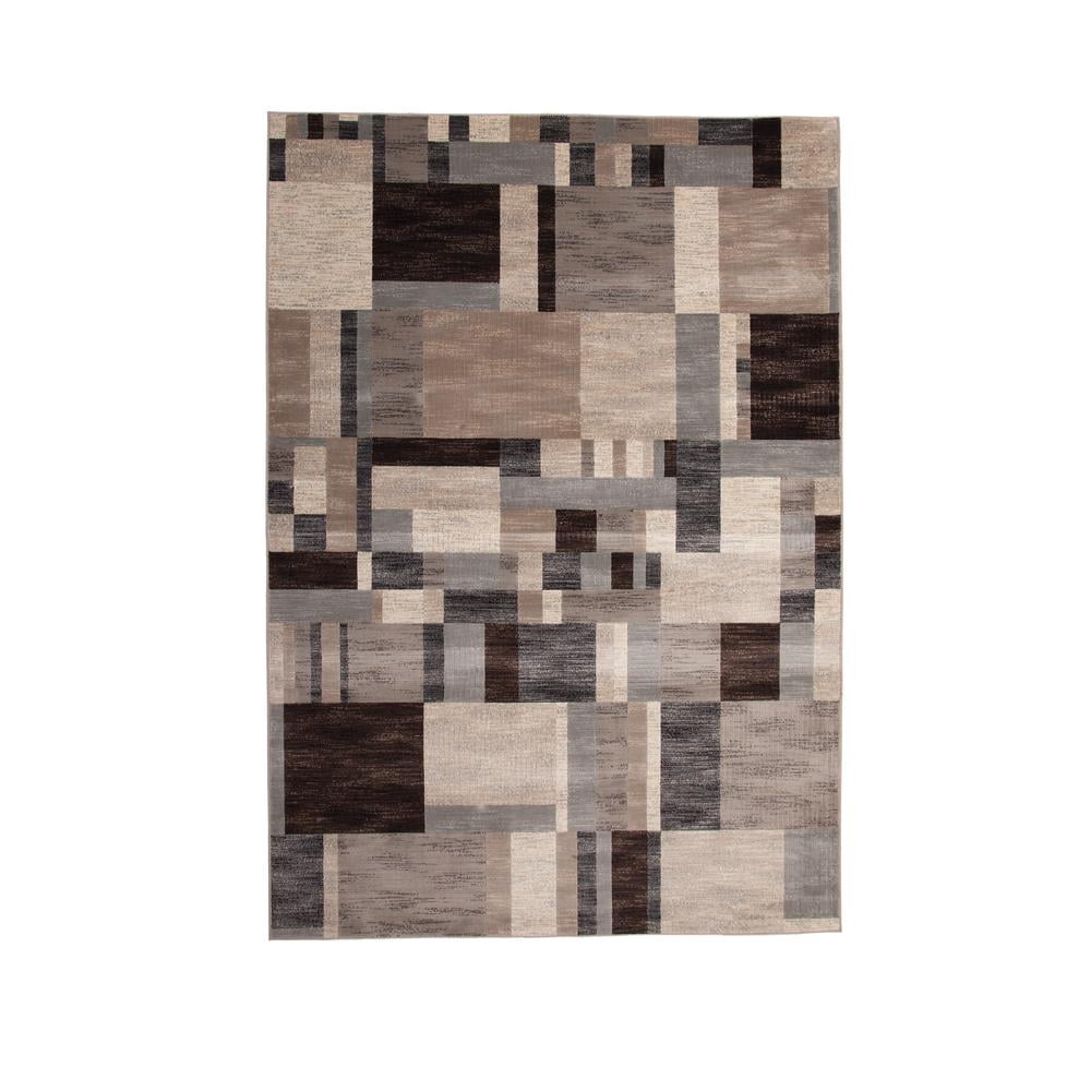 Abacasa Sonoma Kelso Charcoal/Ivory/Grey Area Rug, 7'10" x 10'1"