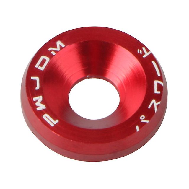 Tornillo espaciador para modificación de automóviles rojos Tornillo para soporte de matrícula Tornillo espaciador decorativo Tornillo espaciador para modificación de automóviles Jdm M6