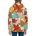 thumbnail image 4 of Kll Unisex Kids Boys Girls Hooded Pocket Pullover Hoodies-Fall Maple Leaves, 4 of 9
