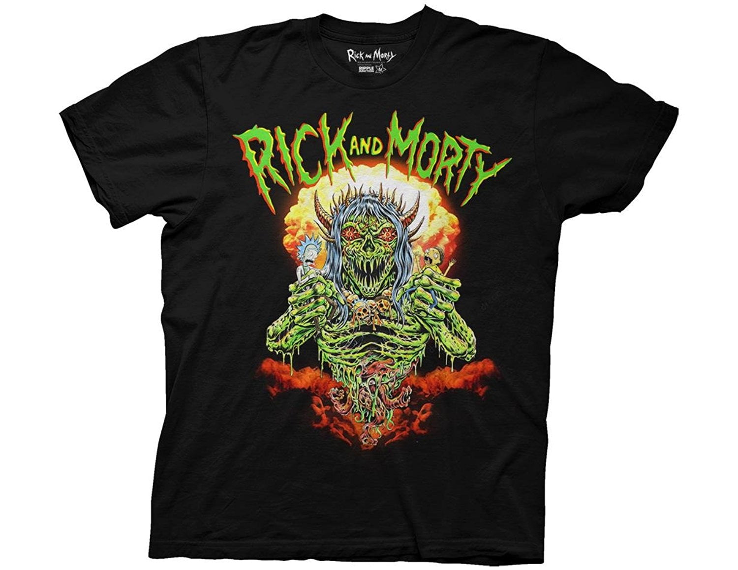 Ripple Junction Rick and Morty Nuclear Ghoul Witch Adult T-Shirt Black ...