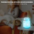 thumbnail image 4 of Lámpara de decoración blanca cálida con luz de vidrio esmerilado transparente con energía solar LED, 4 of 8