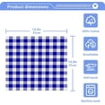 thumbnail image 3 of Coolnut 4 PCS Classic Blue Plaid Washcloths, 12 X 12 Inches Cotton Wash Cloths, Highly Absorbent and Soft Face Towels for Bathroom,Gym,Hotel and Spa, 3 of 6