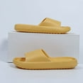 thumbnail image 5 of Womens EVA Slides Non-Slip Waterproof, Cloud Comfort Pool House Slippers & Casual Beach Sandals for Women, Yellow,Size 38, 5 of 6