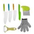 thumbnail image 4 of Juego completo de cuchillos para cortar verduras y tartas para niños de siete piezas, cuchillo de plástico para niños, cuchillo de fruta, regalo, 4 of 6