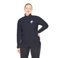 thumbnail image 3 of Yin-Yang - Purple - Unisex Quarter-Zip Pullover, 3 of 4