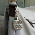 thumbnail image 3 of Funny Western Rustic Lodge Signs Stainless Steel 1oz Mini Flask Key Chain, 3 of 4