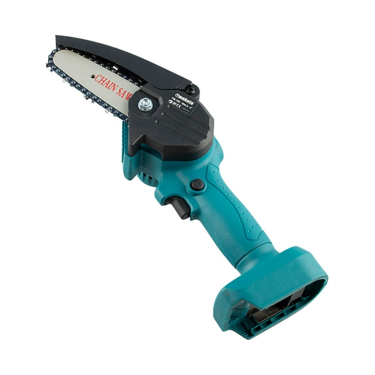 Cordless Mini Chainsaw 6 Inch - 21V Brushless, One-Hand Electric Saw With 2 Batteries, 5300 RPM, For Garden Wood Cutting