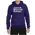 thumbnail image 2 of Wild Bobby, Jadon & Marcus & Bukayo, Sports, Unisex Graphic Hoodie Sweatshirt, Purple, XX-Large, 2 of 5