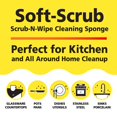 thumbnail image 4 of Soft-Scrub by Tuff-Scrub Microfiber Scrub-N-Wipe Cleaning Sponge Pads, Delicate Multi-Surface, Non-Scratch Scrubbing & Wiping, Pack of 6, 4 of 6