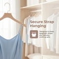 thumbnail image 4 of Unique Bargains 2Pcs Plastic Durable Space Saving Nonslip Hangers Beige 15.2x8.7inch, 4 of 6