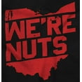 thumbnail image 2 of Funny Ohio OH We're Nuts State Shape Hoodie Sweatshirt Women Men Brisco Brands L, 2 of 6