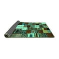 thumbnail image 2 of Ahgly Company Indoor Rectangle Abstract Turquoise Blue Contemporary Area Rugs, 5' x 8', 2 of 4