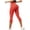 Orange, variant on Capri Leggings Anti Cellulite 3D Resistance Band Leggings Women Tummy Control Lifting Yoga Pants Orange for Size S