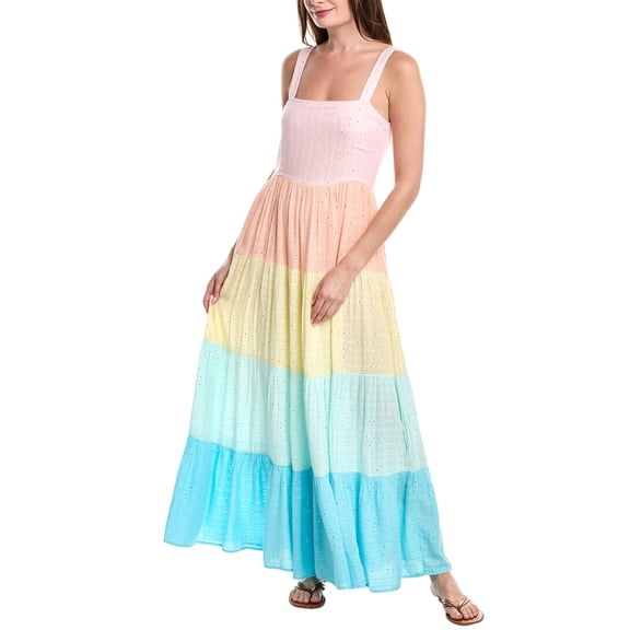 PQ Swim womens  Chiara Maxi Dress, M/L, Pink