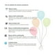 thumbnail image 5 of 100 Globos Metalicos Globo Payaso Perla Azul Numero #9, 5 of 5