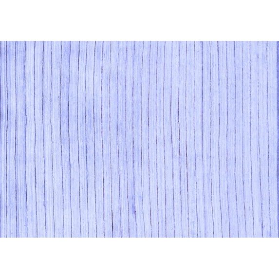 Ahgly Company Indoor Rectangle Solid Blue Modern Area Rugs, 7' x 10'