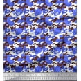 thumbnail image 1 of Soimoi polyester Crepe Fabric Two Tone With White Camouflage Decor Fabric Printed Yard 52 Inch Wide, 1 of 3