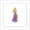 White Framed Version, variant on Gallery Pops Disney Princess - Rapunzel Sparkle and Shine Wall Art, Black Framed Version, 12" x 12"