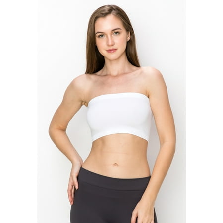 

Kurve by Idea Seamless Mini Bandeau Strapless Tube Top Bra Made in USA