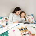 thumbnail image 4 of Feelyou Cartoon Nutcracker Twin Bedding Sets 7-Piece, Merry Christmas Bedding Comforter Set, Princess Fairy Tale Reversible Sheet Sets, Super Cozy Room Decor, 4 of 7