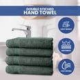 thumbnail image 7 of Linteum Textile 100% Cotton Premium Hand Towels 16x27 Inches [Pack of 24] Hunter Green, 7 of 7