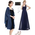 thumbnail image 5 of Estola de gasa tipo bolero para damas, para vestido de noche, boda festiva, 5 of 5