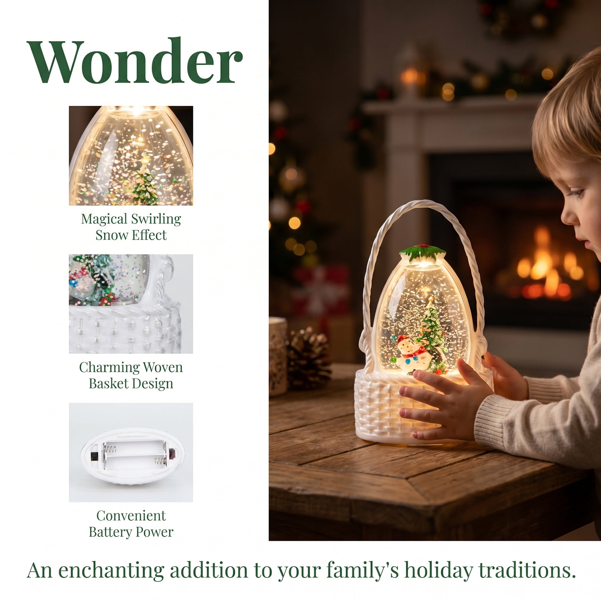 Unique Bargains Christmas Light Up Crystal Ball Shatterproof LED Glitter Sphere Orbs White