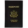 thumbnail image 2 of menswallet Genuine Leather USA Gold Logo Passport Cover Holder for Travel 151 CF USA (C) Orange, 2 of 10