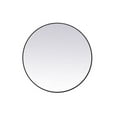 thumbnail image 1 of Elegant Decor MR4839BK Miroir Rond à Cadre en Métal de 39 Po Noir, 1 of 1