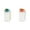 Orange 1PCS & Green 1PCS, variant on AUDeals 11.8 Oz Single Layer Plastic Cup Protein Powder Shaker Shaker Bottles for Protein Shakes Portable Shaker Cups for Workout*2PCS