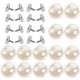thumbnail image 2 of 50 Uds. Botones de perlas delicados botones de perlas DIY sin botones para coser ropa botones de perlas, 2 of 5