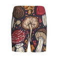 thumbnail image 5 of Easygdp Forest Wild Mushroom Men's Short Pajama Pants, Sleep Shorts, Household Pants, Casual Pants with Pockets - XX-Large, 5 of 9