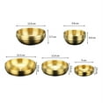 thumbnail image 5 of Joernso Small Dish Double Layers Insulation Stainless Steel Korean Style Anti-scalding Kimchi Bowl Saucer Kitchen Supplies, 5 of 8