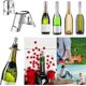 thumbnail image 2 of Set of 5 Stainless Steel Wine and Champagne Stoppers - for Wine Collection - Champagne - Champagne, 2 of 5