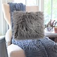 thumbnail image 5 of RuiJiao Elegant Plush Long Fluffy Pillow Cover - Invisible Zip, Easy Care, Perfect for Girls' Rooms and Home Decor, 5 of 6