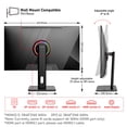 thumbnail image 4 of Gawfolk 27 Inch 4K 160Hz IPS Gaming Monitor, AMD FreeSync Premium, 120% sRGB, HDMI 2.1/DP 1.4, Height Adjustable Stand, 4 of 7