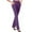 Purple pants for women, variant on 2025 Womens Pants Straight Fashion Elastic Casual Wide Leg Slim Workwear Knitted Comfy Ladies Pure Color Full Pants High Waist Trousers Khaki XXL