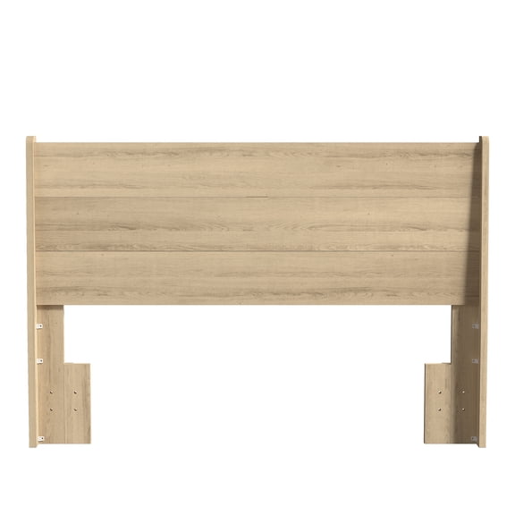 STYLIVIA Modern Slatted Headboard Curved Edge Full/Queen Size 65.2" W x 4.1" D x 44.3" H