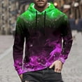 thumbnail image 6 of Fartey Unisex Hoodies with Pockets Funny 3D Graphic Fleece Sweatshirts Long Sleeve Drawstring Pullover Tops for Men and Women Hot Pink M, 6 of 9