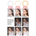 thumbnail image 3 of Graflsoa 2W Dual-Temperature Ring Light for iPhone & Android, 10cm Semi-Circular Clip Design, 5-Level Adjustable 3000K-7000K, 180° Rotation, Black/White/Blue/Pink Options, 3 of 7