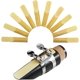 thumbnail image 3 of SUEWIO Cañas tradicionales para clarinete en Sib, fuerza 2,5, paquete de 10 con estuche portátil, 3 of 4