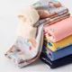 thumbnail image 2 of 2024 Otoño/Invierno niños forro polar capa Base gruesa pantalones cálidos niños niñas pantalones de casa a rayas ropa de dormir para mediados a grandes Ch, 2 of 5