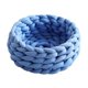 thumbnail image 1 of Cesta de cama tejida de algodón para mascotas, nido de gato tejido cálido, acogedor abrazador para perros y gatos, lana de gato tejida gruesa y cálida hecha a mano para mascotas de 30cm, 1 of 5
