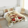 thumbnail image 3 of Homewish Vintage Western Rabbit Bedding Comforter Set, Kawaii Rustic Bunnies Twin Comforter Sets, Winter Christmas Festival Reversible Bedding Set, Breathable Home Decor, 2 Pieces, 3 of 8