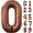 Number-0, variant on 40inch Foil Brown Number Balloon Number Balloon 0-9 Birthday Wedding Party Decoration Supplies Happy Holidays Baby Shower Gifts