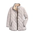 thumbnail image 2 of Audhol Oversized Puffer Jacket Women, Printed Plus Size Women's Winter Quilted Jacket Long Sleeved Button Down Jacket Lightweight Padded Jacket Women Puffer Jacket Light Ashy XS, 2 of 5