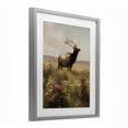 thumbnail image 2 of Stupell Industries Rustic Lodge Elk in the Wildflower Meadow Gray Framed Print Under Glass, 17 x 21, by Arlington Prints, 2 of 8