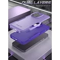 thumbnail image 6 of Poetic Neon Case for iPhone 14 Pro, Dual Layer Heavy Duty Drop Protection, Purple, 6 of 6